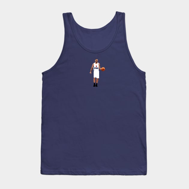 Tony Parker Pixel Dribble Tank Top by qiangdade